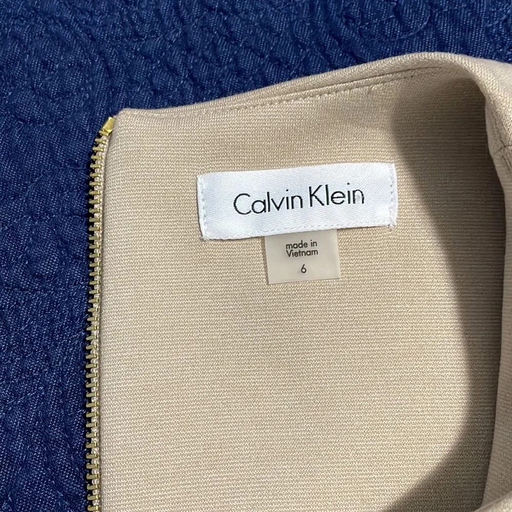 Calvin Klein dress with faux suede trim - Picture 4 of 8